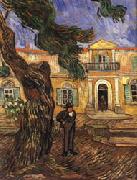 Vincent Van Gogh Tree and Man(in Front of the Asylum of Saint-Paul,St.Remy) oil on canvas
